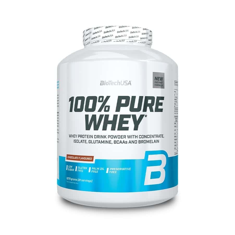 100% Pure Whey 2270gr Chocolate da BioTech USA é uma proteína de soro de leite em pó, desenvolvida para complementar a ingestão diária de proteína.