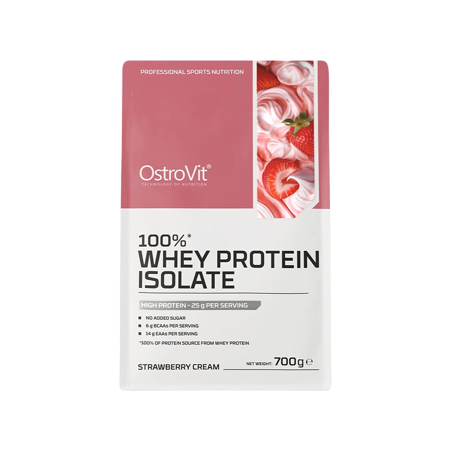 100% Whey Protein Isolate Strawberry Cream 700gr OstroVit