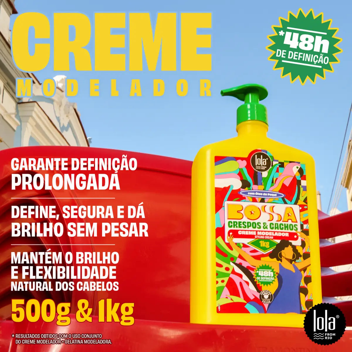 Bossa Crespos e Cachos Creme Modelador 500gr Lola