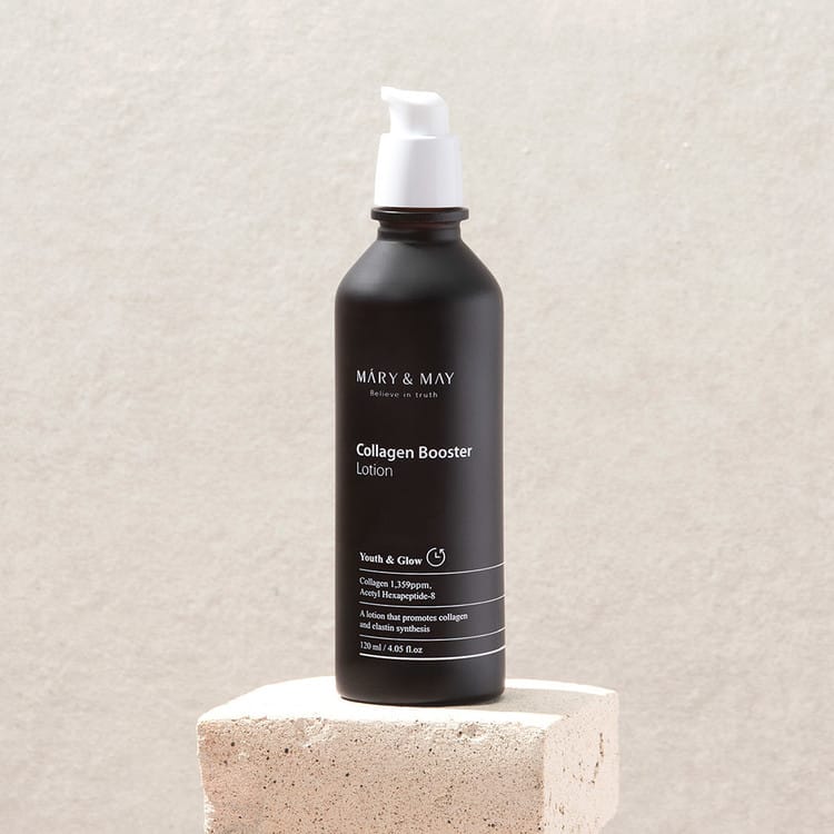 A loção Collagen Booster foi formulado para combater o envelhecimento da pele através da combinação de lipídios botânicos, Acetil Hexapéptido-8 e Colagénio