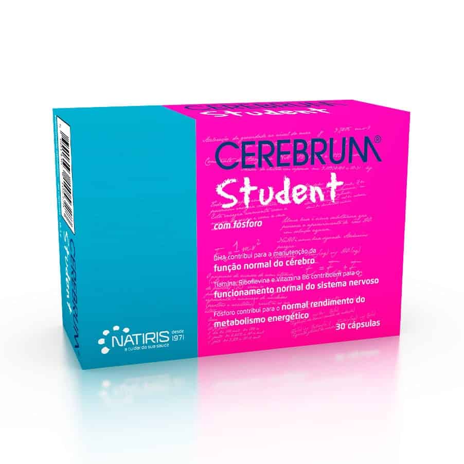 Cerebrum Student 30 cápsulas Natiris suplemento alimentar para estudantes em períodos de estudo e maior exigência mental