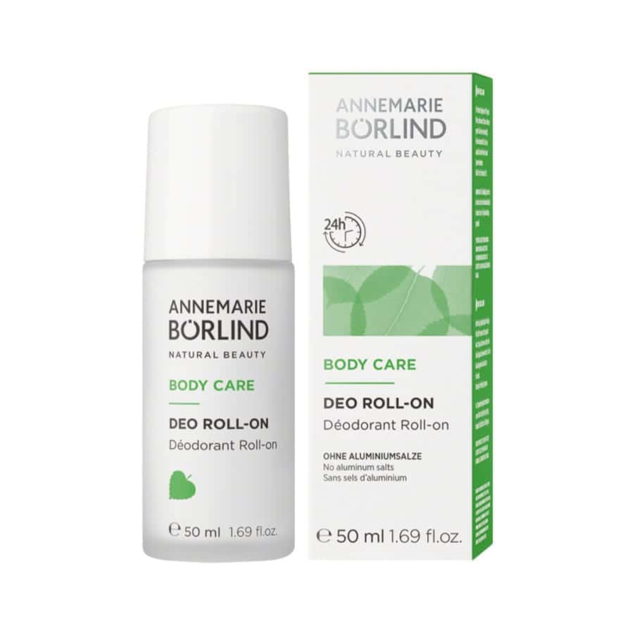 Desodorizante Roll-On Body Care 50ml AnneMarie Börlind para cuidado diário das axilas.