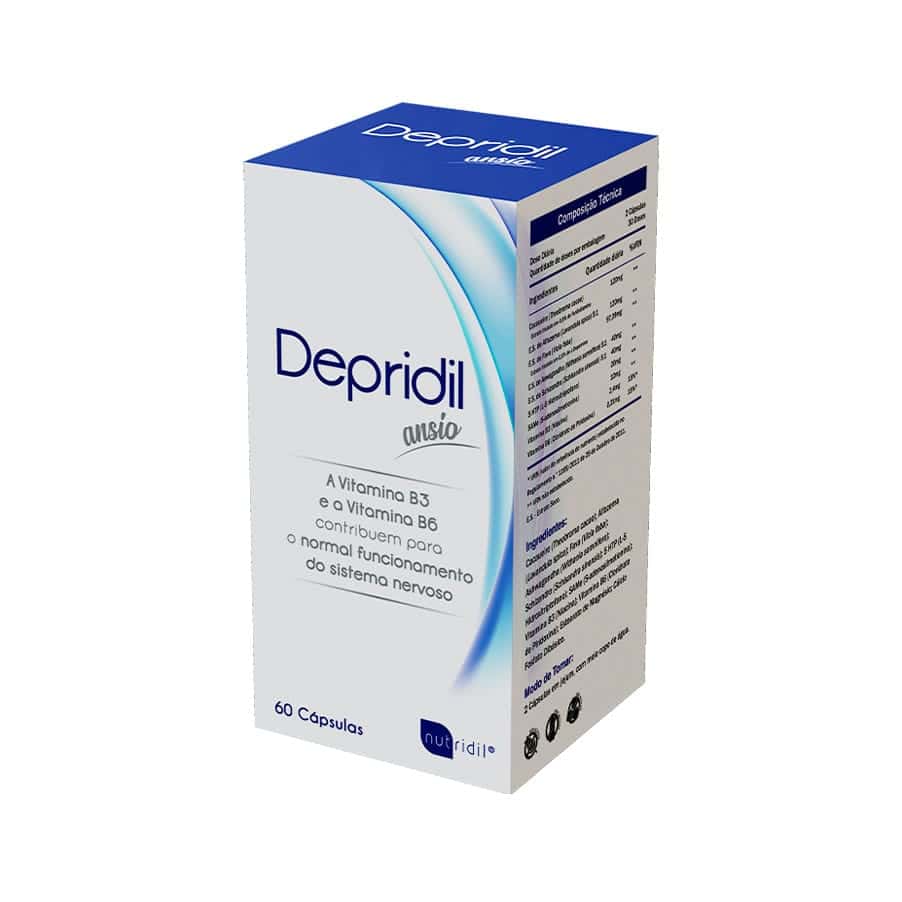 Depridil Ansio 60 Cápsulas Nutridil suplemento alimentar em cápsulas para apoio ao equilíbrio emocional e bem-estar diário