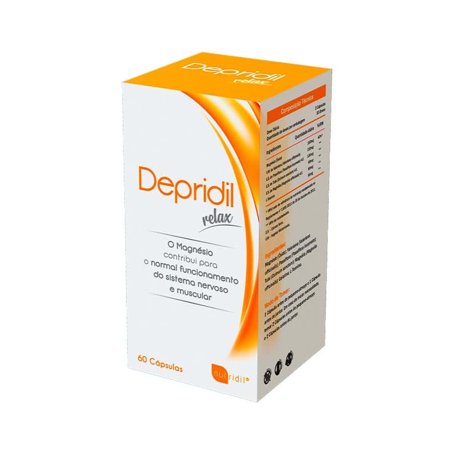 Depridil Relax 60 Cápsulas Nutridil suplemento em cápsulas para apoio a rotinas de relaxamento e bem-estar