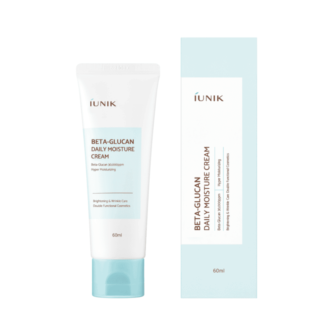 O Creme Hidratante Beta‑Glucan da Iunik é o hidratante diário perfeito para uma pele suave, nutrida e saudável. 