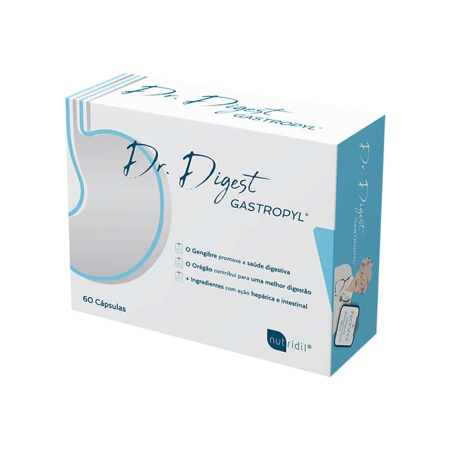 Dr. Digest Gastropyl 60 Cápsulas Nutridil suplemento em cápsulas para apoio ao bem-estar gástrico e digestivo