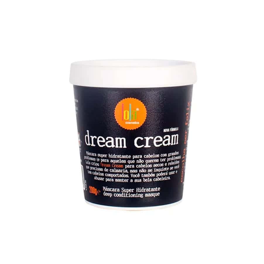 Dream Cream Máscara Hidratante 200gr Lola Cosmetics para cabelo seco, danificado ou sem brilho.