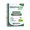O ERGYPHILUS Bebé da&nbsp;Nutergia é um suplemento alimentar em formato líquido, formulado com uma sinergia de 4 estirpes vivas de lactobacilos e bifidobactérias selecionadas.