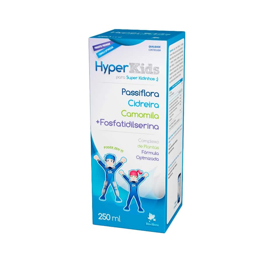 Hyper Kids é uma fórmula concebida para ser utilizada como redutor da hiperatividade.