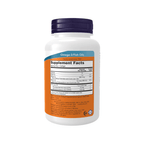 Frasco de suplemento Cod Liver Oil 1000mg Extra Strength Now com 90 cápsulas de óleo de fígado de bacalhau.