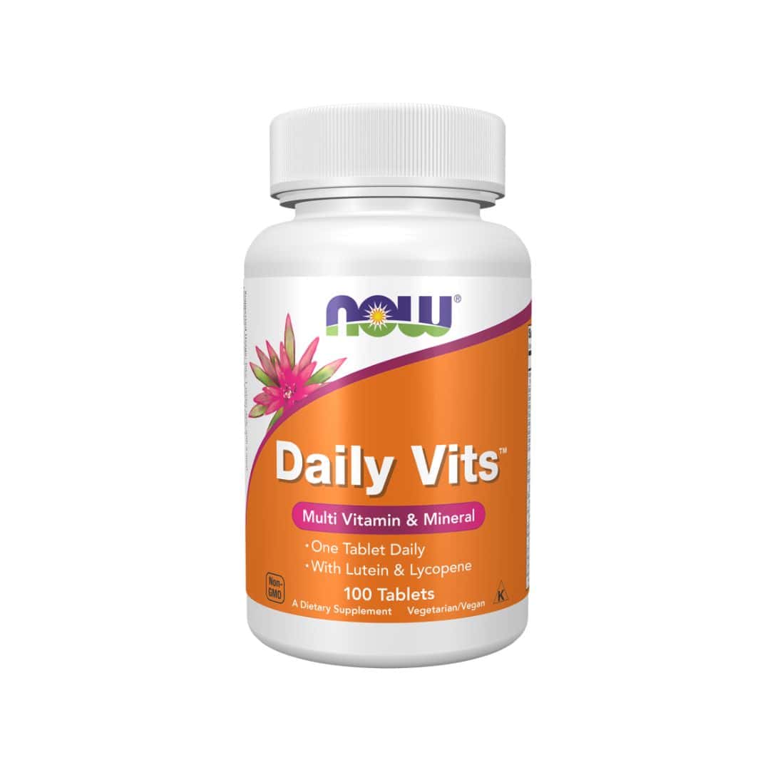 Daily Vits Multivitamínico e Minerais 100 Comprimidos Now Foods