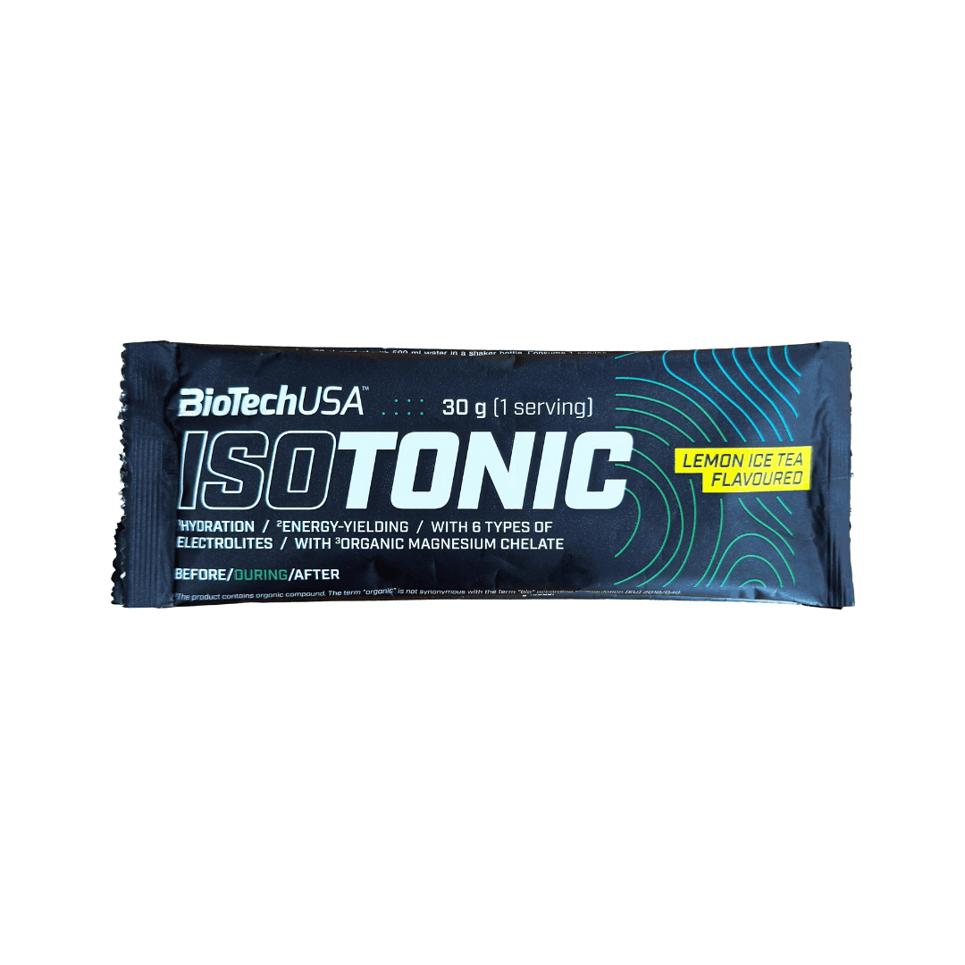 Isotonic Ice Tea Limão é uma solução prática e eficaz para manter o corpo hidratado e repor eletrólitos durante treinos intensos ou atividades prolongadas.