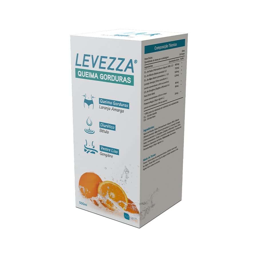 Levezza Queima Gorduras 500ml Nutridil suplemento líquido para apoio a rotinas de controlo de peso