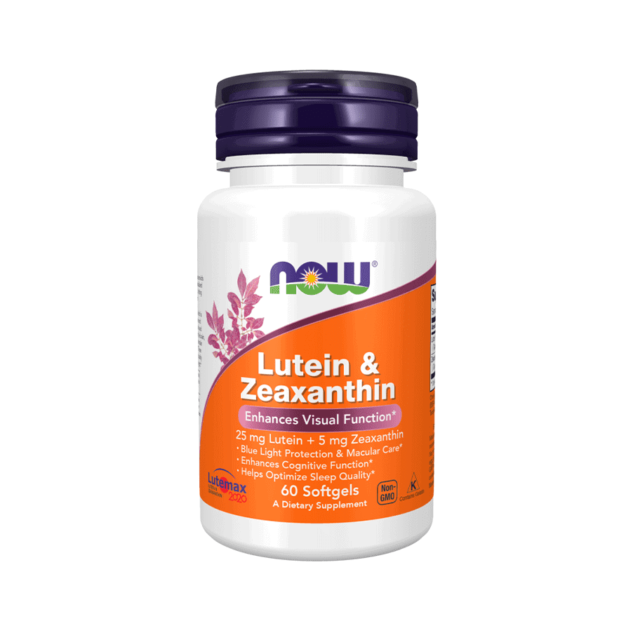 Lutein e Zeaxanthina são antioxidantes naturais que protegem os olhos da luz azul e promovem uma visão saudável e nítida.