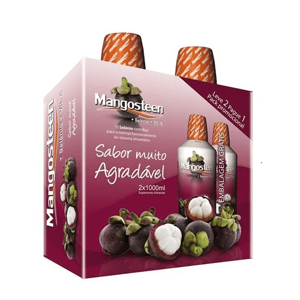Mangosteen + Selénio + Vit A 1000ml Leve 2 Pague 1 Fharmonat
