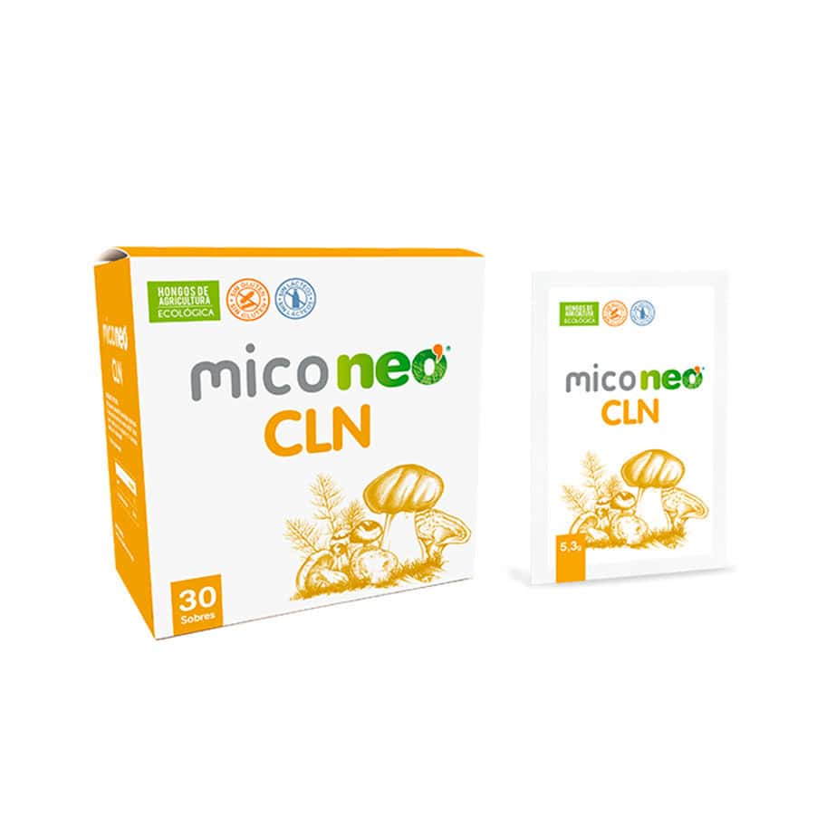 Mico Neo CLN 30 saquetas NeoVital Health, suplemento alimentar em saquetas com Juba de Leão e fibra prebiótica.