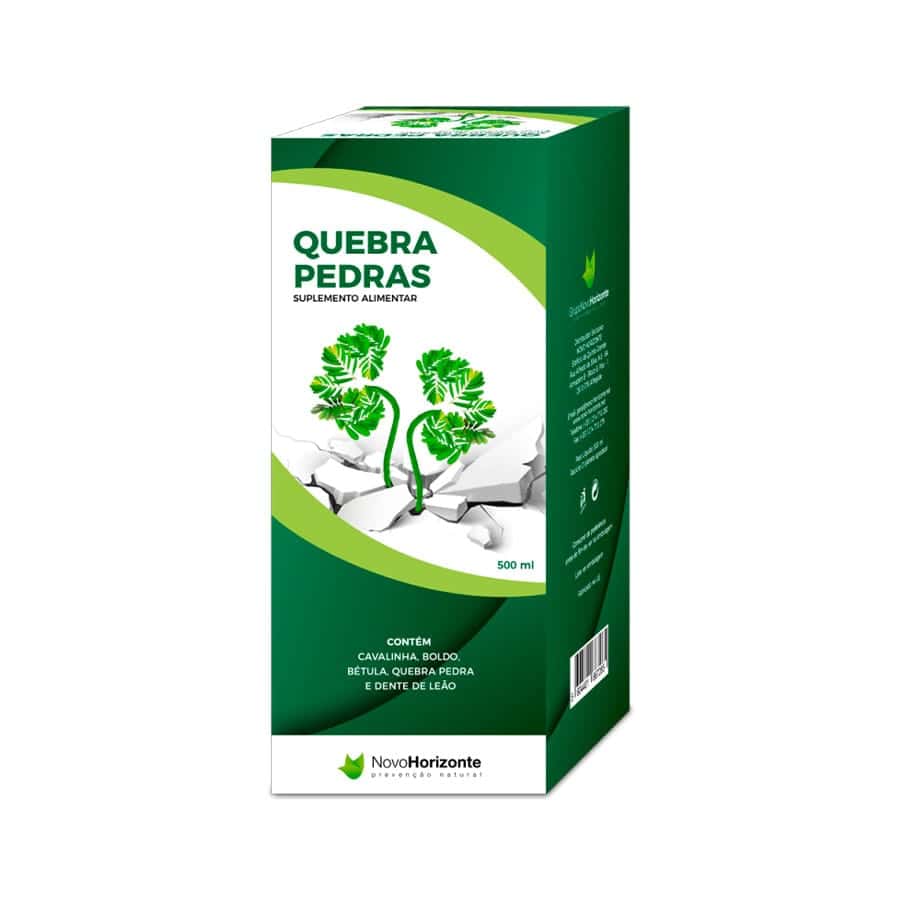 Quebra Pedra 500ml Novo Horizonte suplemento alimentar líquido com extrato vegetal de quebra-pedra