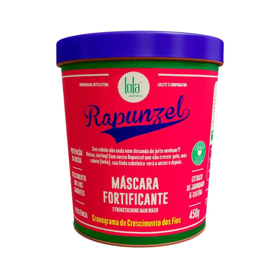 Rapunzel Máscara Fortificante 450gr Lola Cosmetics para cabelo fragilizado, fino ou com tendência a quebra.