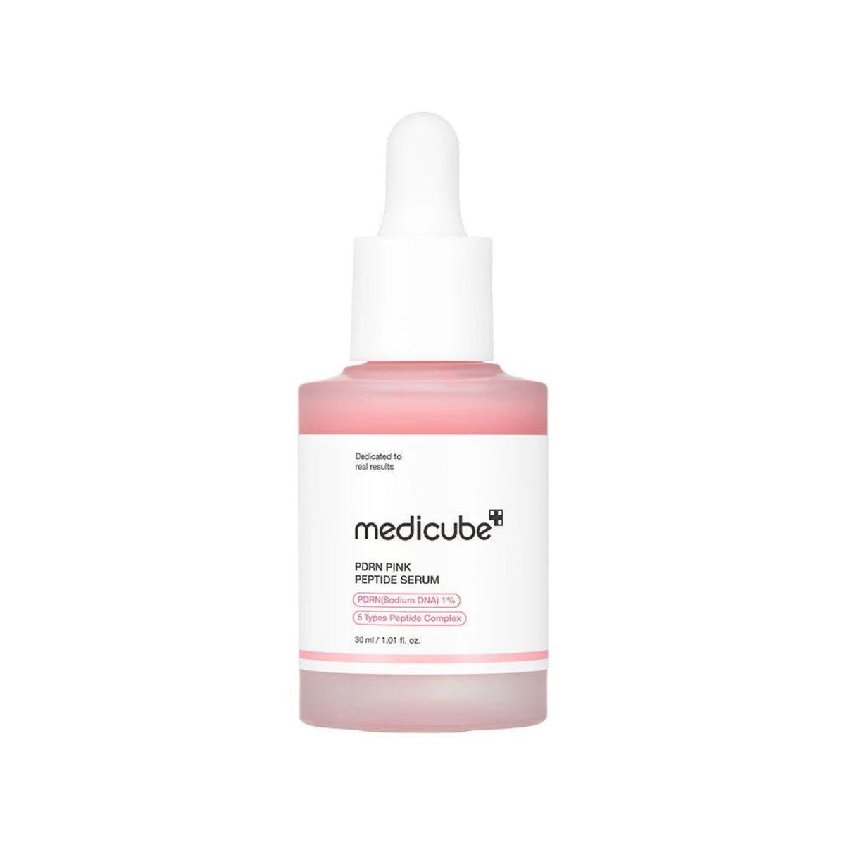 Sérum PDRN Pink Peptide 30ml Medicube com PDRN de salmão, péptidos e niacinamida para uma pele mais luminosa, hidratada e firme.