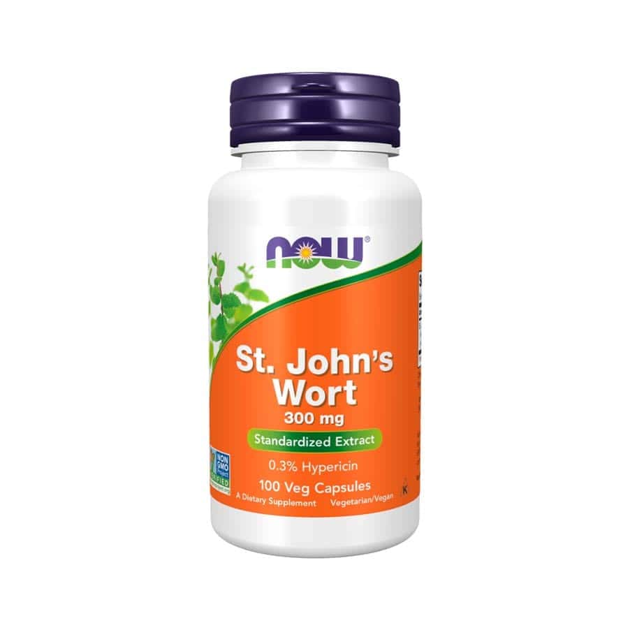 O St. Johns Wort 300mg 100 Cápsulas Now Foods é um suplemento natural formulado para promover o equilíbrio emocional e melhorar o bem-estar mental.