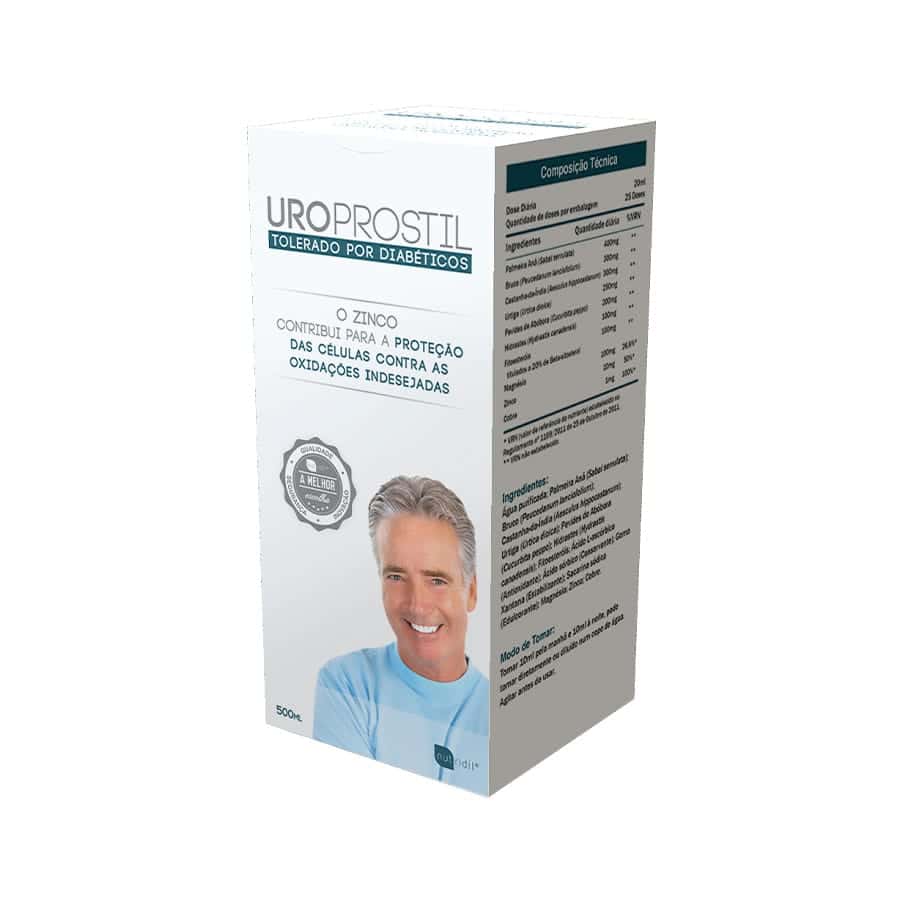 Uroprostil 500ml Nutridil suplemento alimentar líquido com extratos vegetais para o bem-estar urinário masculino e da próstata