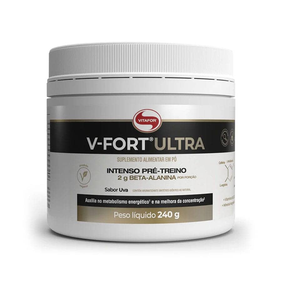 V-FORT® ULTRA é o intenso pré-treino da Vitafor, desenvolvido com uma fórmula inovadora e responsável que contém ingredientes estratégicos...