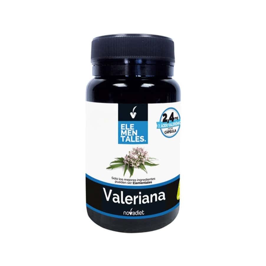 Valeriana 30 Cápsulas NovaDiet, suplemento alimentar em cápsulas com valeriana para integrar na rotina de descanso.