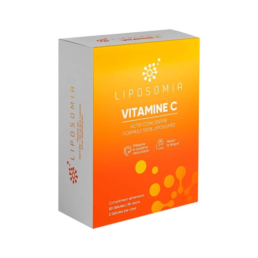 Vitamina C Lipossomal 60 cápsulas Liposomia, suplemento alimentar em cápsulas vegetais.