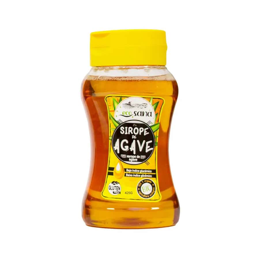 Xarope de Agave Bio 300ml Ecosana em embalagem, adoçante biológico de origem vegetal para bebidas e receitas.