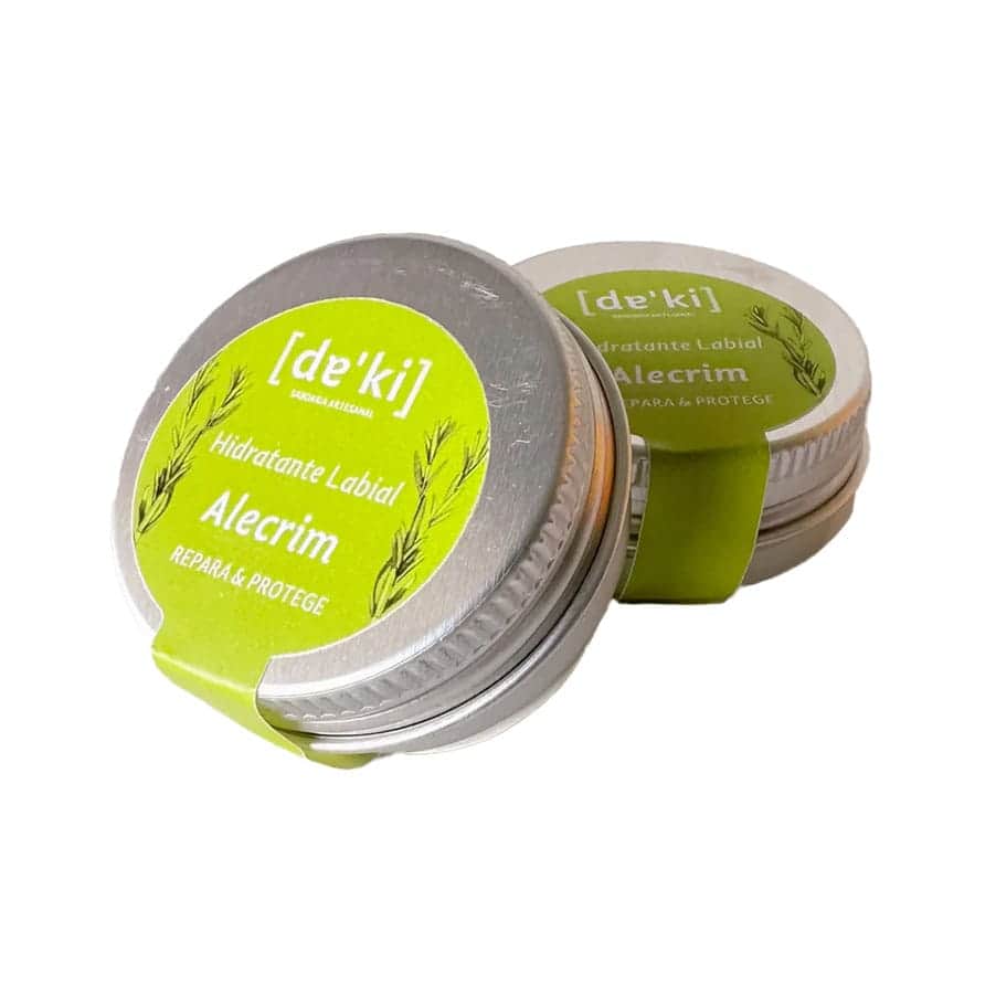 Bálsamo Labial Hidratante Alecrim 15gr Da’ki em embalagem de cuidado labial com aroma a alecrim.