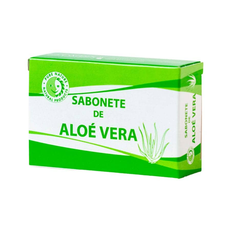 Sabonete Aloé Vera 90gr Pure Nature F. J. Campos para higiene diária e cuidado suave da pele.
