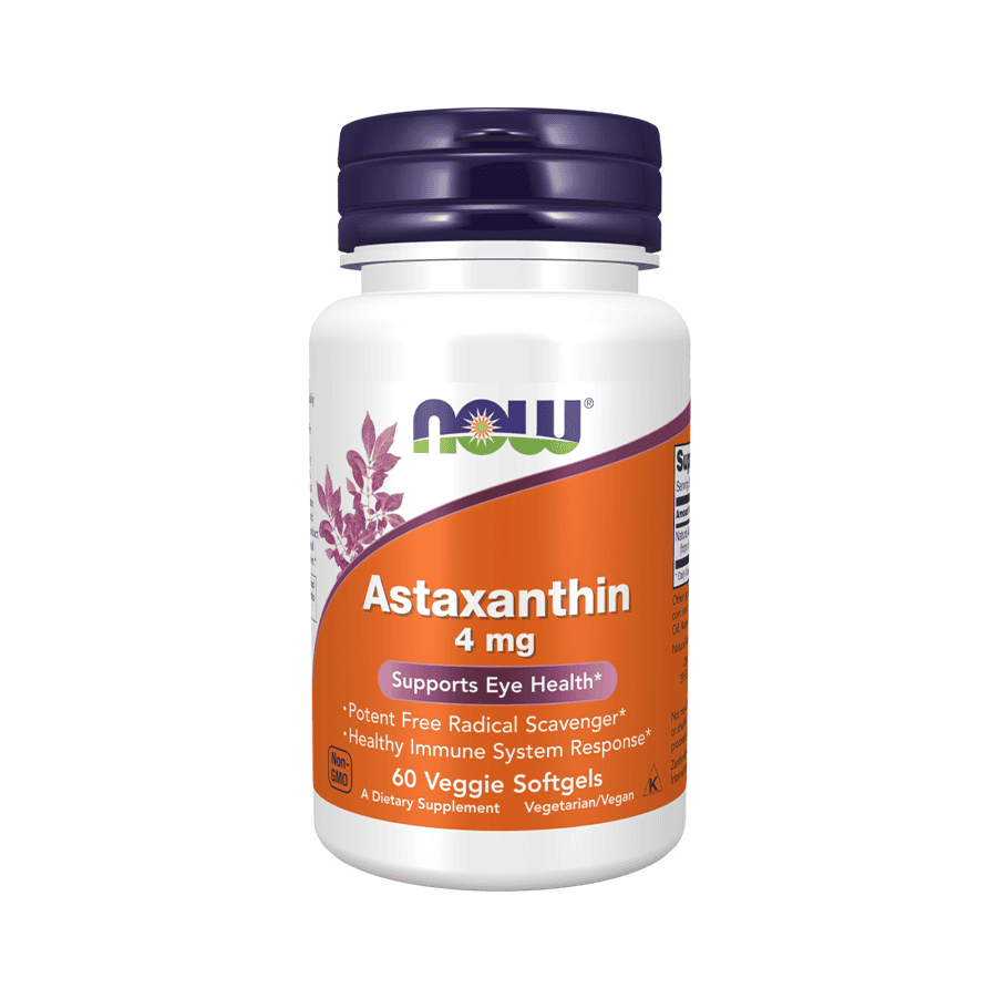 Astaxanthin ajuda a proteger as membranas dos danos pelos radicais livres, potencia a ação de outros antioxidantes, melhora a função imunológica.