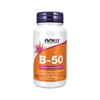 A Vitamina B-50 100 Cápsulas Now é um suplemento alimentar que fornece um complexo de vitaminas do complexo B, que ajudam a regular a produção de energia. 