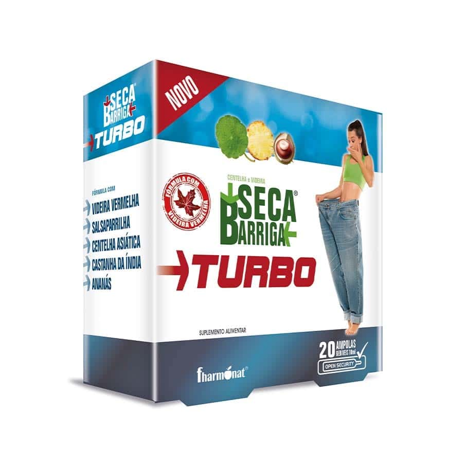 Seca Barriga Turbo 20 Ampolas é indicada para reduzir a cintura e a gordura abdominal, este suplemento tem como objetivo reduzir a gordura localizada.