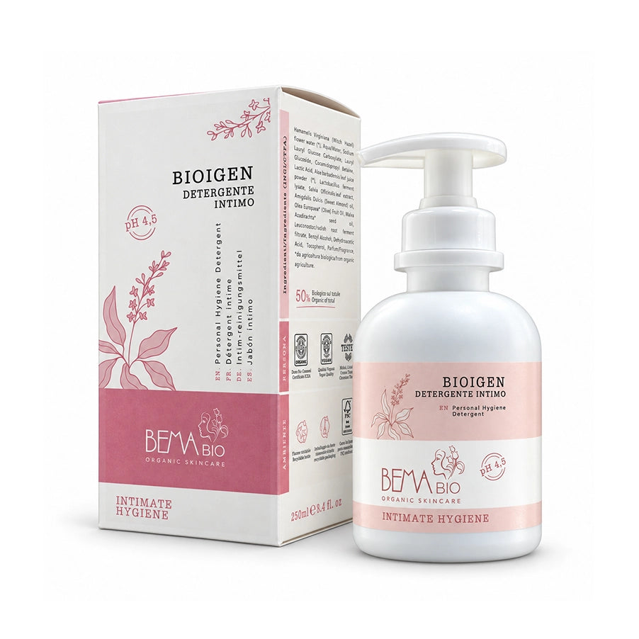 Bioigen Gel de Higiene Íntima 250 ml da Bema Bio, gel de limpeza suave para a higiene íntima diária.