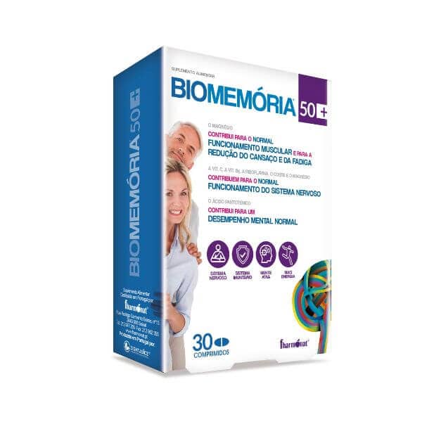 BioMemória 50+ 30 Comprimidos Fharmonat