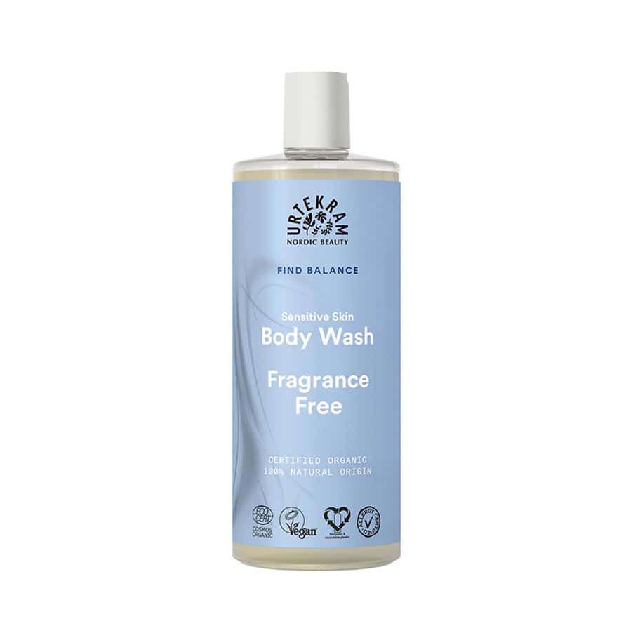 Gel de Banho Sem Fragrância para Pele Sensível 500ml Urtekram é um cuidado de limpeza suave desenvolvido especialmente para pele sensível e delicada.