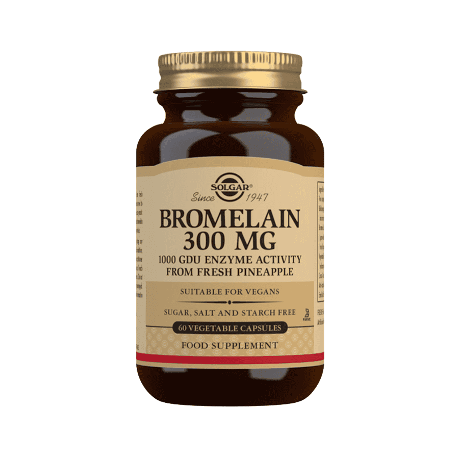 Bromelaina 300 mg 60 Cápsulas Solgar