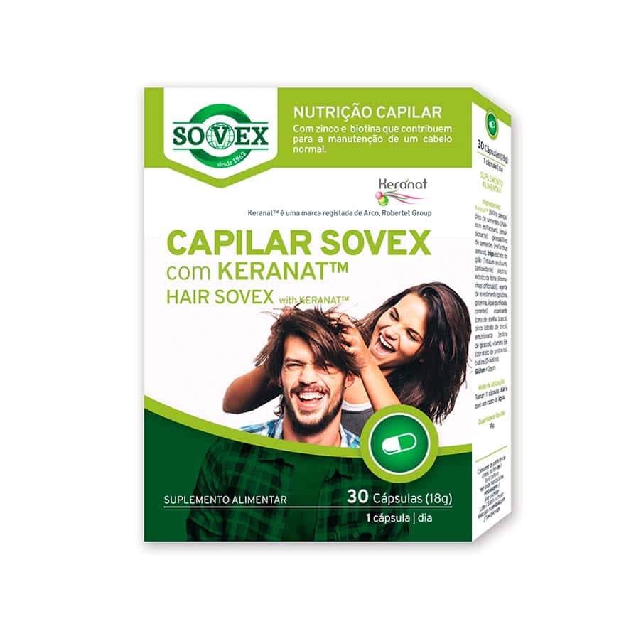 Suplemento alimentar para nutrição capilar à base de extratos de cereais, vegetais, vitaminas e minerais para a manutenção de um cabelo normal.