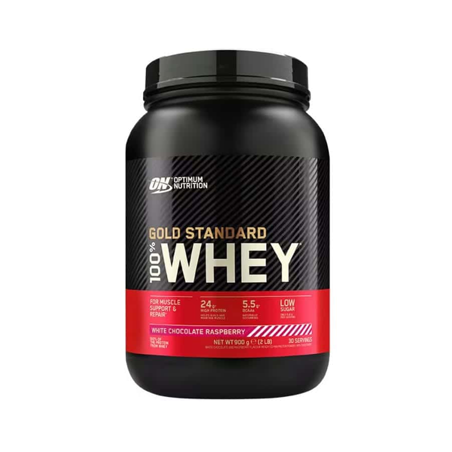 Gold Standard 100% Whey Chocolate Branco e Framboesa 900gr Optimum Nutrition