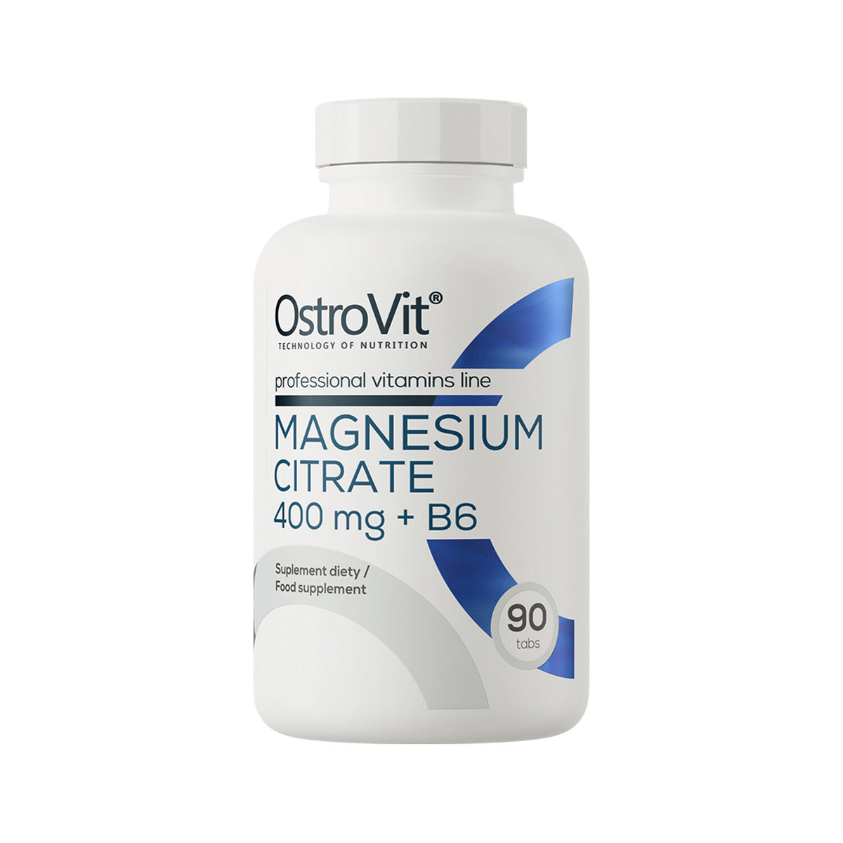 O Citrato de Magnésio 400mg + B6 90 Comprimidos OstroVit é um suplemento alimentar em comprimidos com magnésio na forma de citrato de magnésio e vitamina B6.