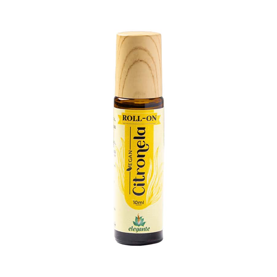 Roll-On Citronela 10ml Elegante F. J. Campos com aroma cítrico, fresco e aplicação prática na pele.