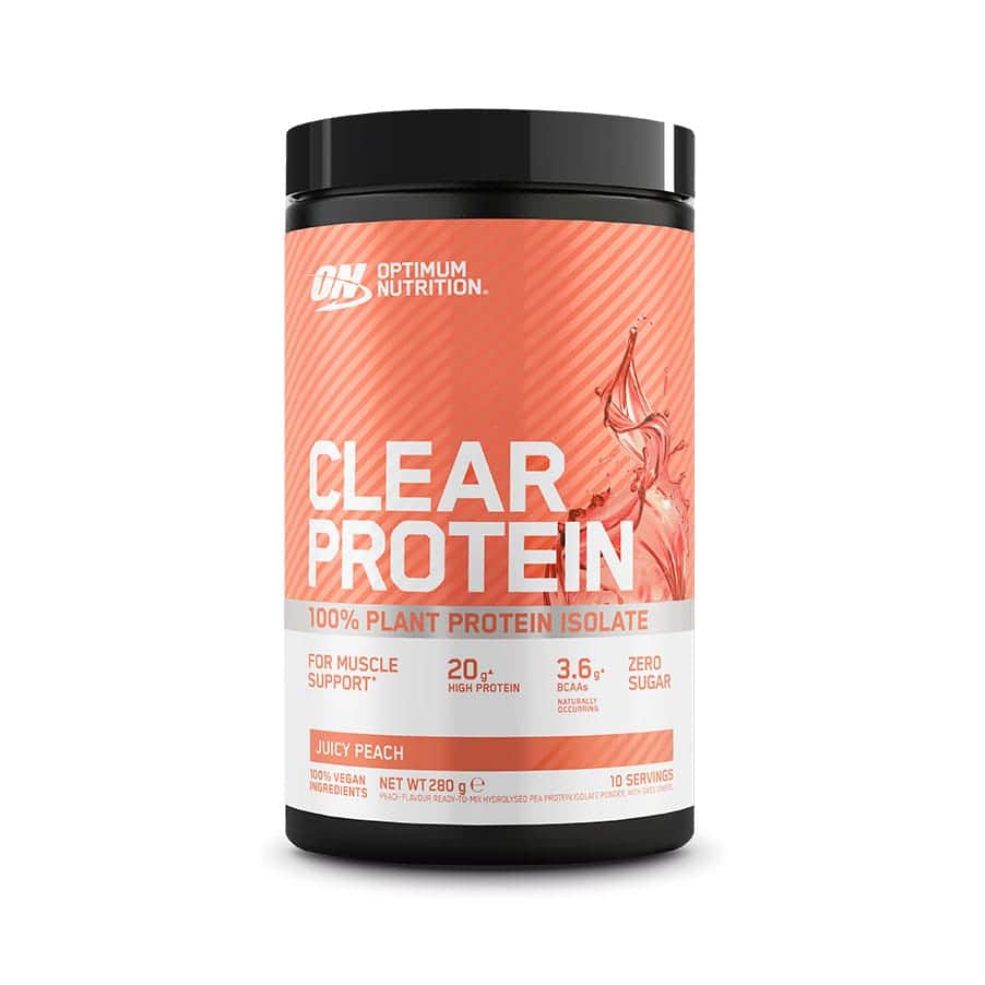Este isolado de proteína 100% vegetal contém 20 g de proteína de alta qualidade por porção para apoiar o crescimento e a reparação muscular*