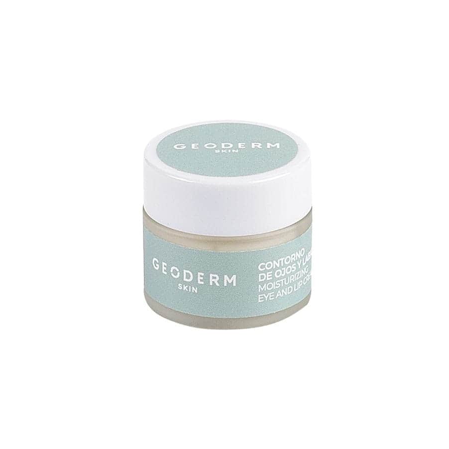 Creme Hidratante para Olhos e Lábios Geoderm em embalagem de 10 ml, cuidado hidratante para zonas delicadas do rosto.