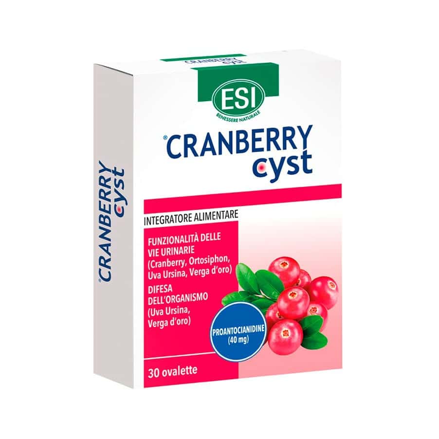 Cranberry Cyst é um suplemento alimentar indicado para o tratamento de cistites e infeções urinárias recorrentes. Combate a inflamação e alivia os sintomas