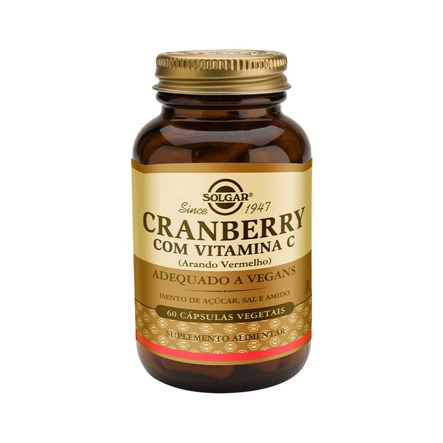 O Cranberry com Vitamina C da Solgar é um suplemento alimentar cuidadosamente desenvolvido para promover a saúde do trato urinário.