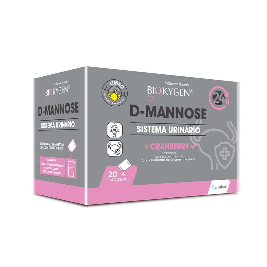 Biokygen® D-Mannose + Cranberry é um produto que irá provocar um alívio dos sintomas relacionados com as infeções urinárias logo nas primeiras tomas.
