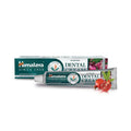 O creme dental Himalaya Herbals Neem e Romã previne a formação de placa, suprime a inflamação e fornece alívio de abcesso e gengivite.