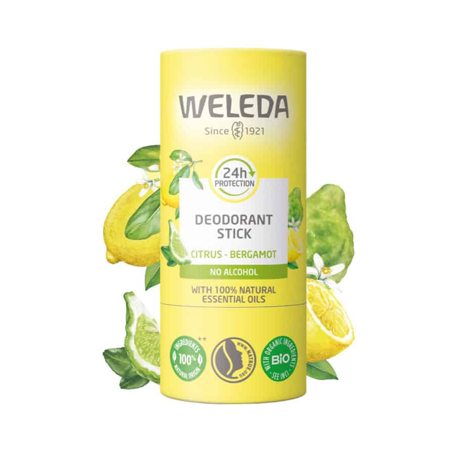Desodorizante em Stick 24h Citrus 50g Weleda é um desodorizante de origem natural que ajuda a proteger contra odores durante 24 horas.