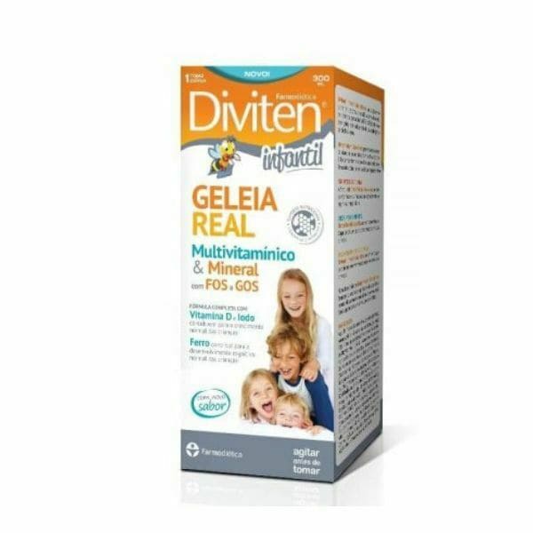 Diviten Infantil Geleia Real tem uma composição que corresponde às necessidades de crescimento das crianças a partir dos 3 anos.